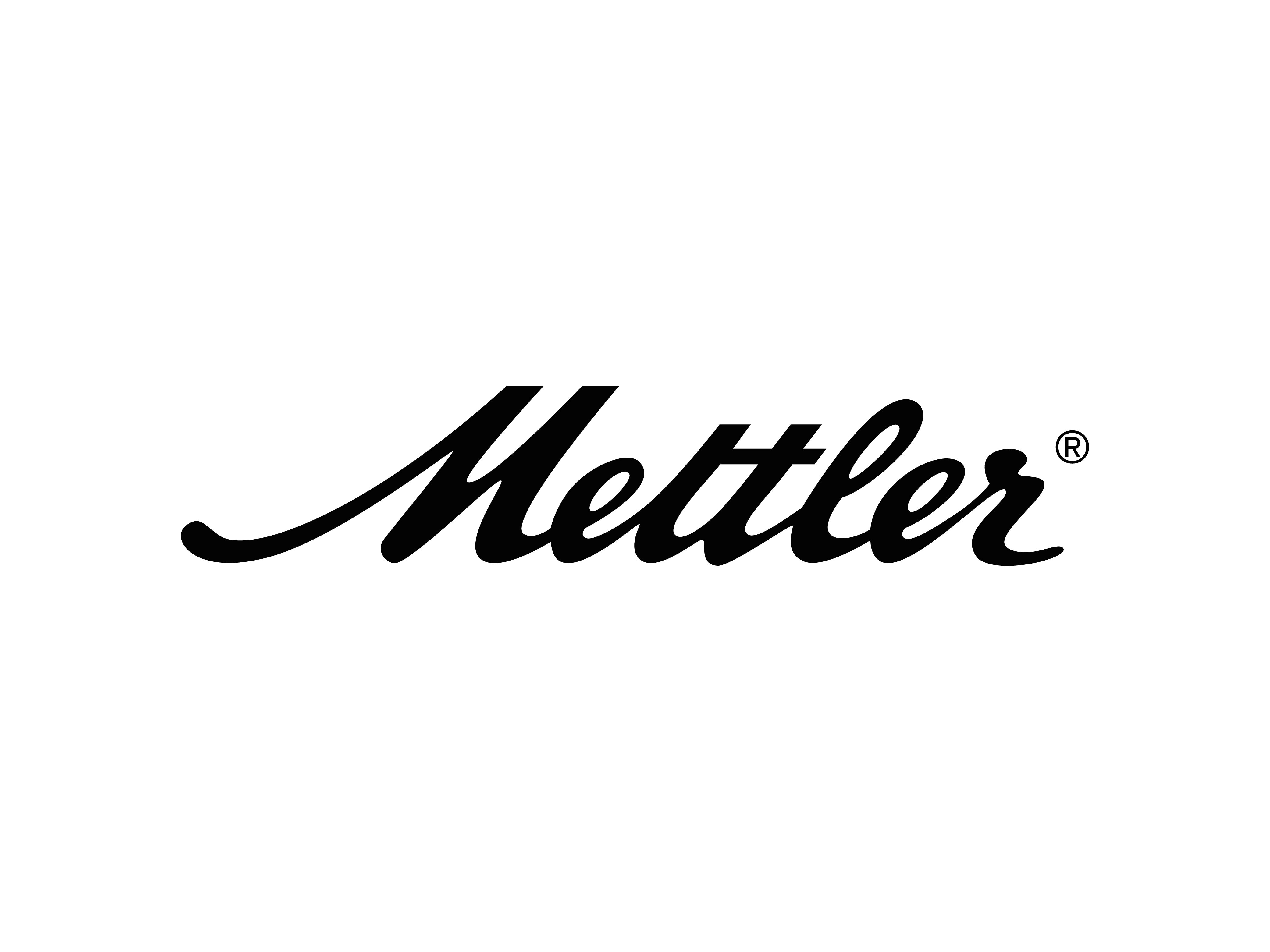 Das Bild zeigt das Wort Mettler in schwarzer, eleganter Schreibschrift auf einem schlichten weißen Hintergrund, mit einem eingetragenen Markensymbol (®) am Ende.
